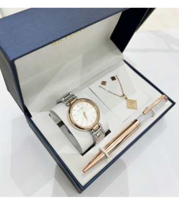 Set de regalo conjuntos mujer con boligrafo collar y pendientes C-B2