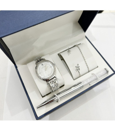 Set de regalo conjuntos mujer con boligrafo collar y pendientes C-B7