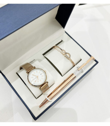 Set de regalo conjuntos mujer con boligrafo collar y pendientes C-B15