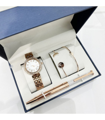 Set de regalo conjuntos mujer con boligrafo collar y pendientes C-B16