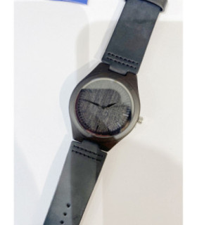 Madera piel unisex con caja de lino MPA14