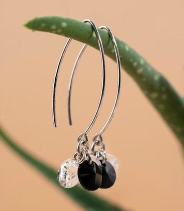 Boucles d'oreilles en acier